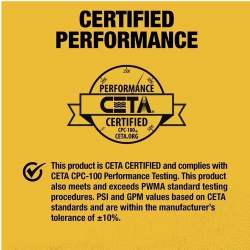Dewalt DXPW3300S 3300 PSI 2.4 GPM Gas Cold Water Pressure Washer