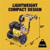 Dewalt DXPW3300S 3300 PSI 2.4 GPM Gas Cold Water Pressure Washer