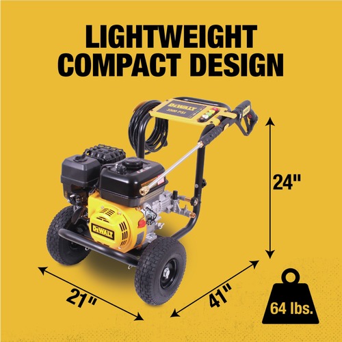 Dewalt DXPW3300S 3300 PSI 2.4 GPM Gas Cold Water Pressure Washer