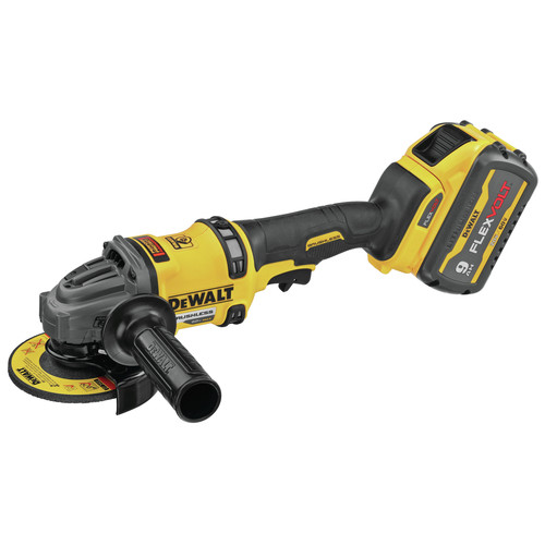 Dewalt FLEXVOLT 60V MAX Brushless Lithium-Ion 4-1/2 in. - 6 in. Cordless Grinder Kit with Kickback Brake and (2) 9 Ah Batteries - DCG418X2