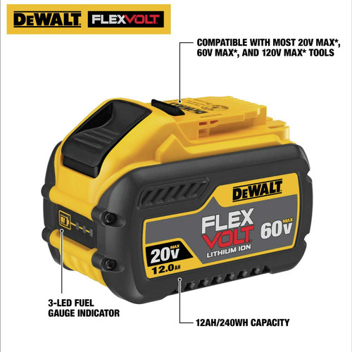 Dewalt DCB612 20V/60V MAX FLEXVOLT 12Ah Battery (1-Pack)