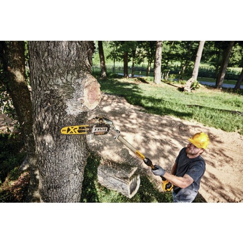 Dewalt 20V MAX XR Brushless Lithium-Ion Cordless Pole Saw and 20V MAX 4 Ah Lithium-Ion Battery and Charger Starter Kit Bundle - DCPS620BDCB240C-BNDL