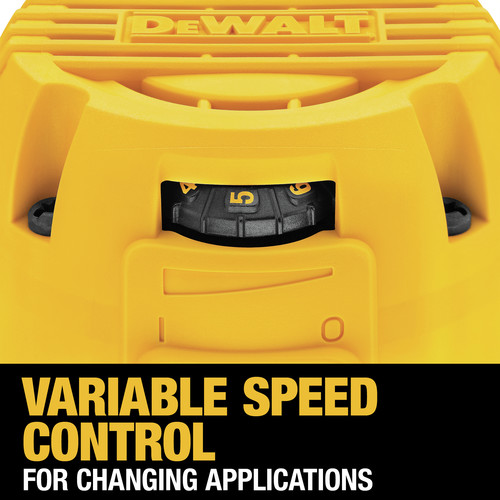 Dewalt 110V 7 Amp 1-1/4 HP Variable Speed Max Torque Corded Compact Router - DWP611