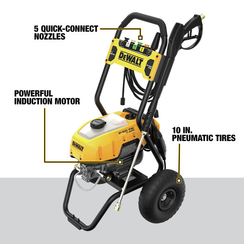 Dewalt 13 Amp 2400 PSI 1.1 GPM Cold-Water Electric Pressure Washer - DWPW2400