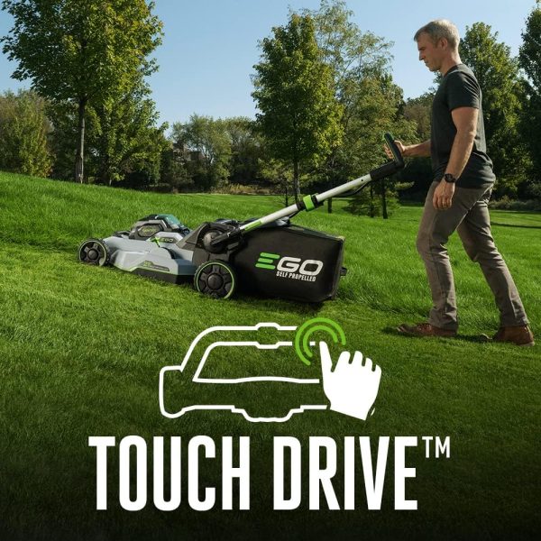 EGO POWER+ Electric Lawn Mower, Self-Propelled Cordless with Select Cut and Touch Drive, Includes (2) 56V 6.0Ah Batteries and Rapid Charger - LM2134SP-2（Free cordless trimmer and hair dryer） - Image 4