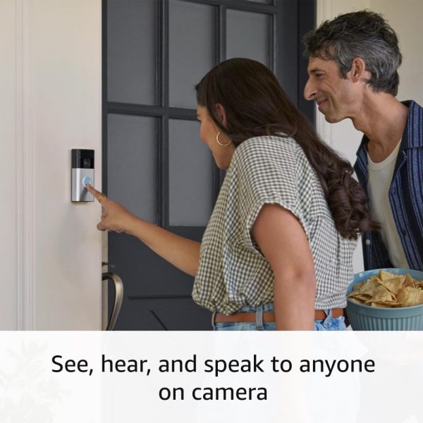 Ring Battery Doorbell, Head-to-Toe Video, Live View with Two-Way Talk, and Motion Detection & Alerts (2024 release), Satin Nickel - Image 5
